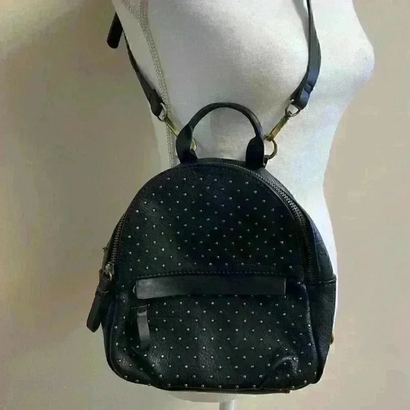 AMERICAN EAGLE‎ OUTFITTERS - black studded mini backpack - Picture 1 of 6
